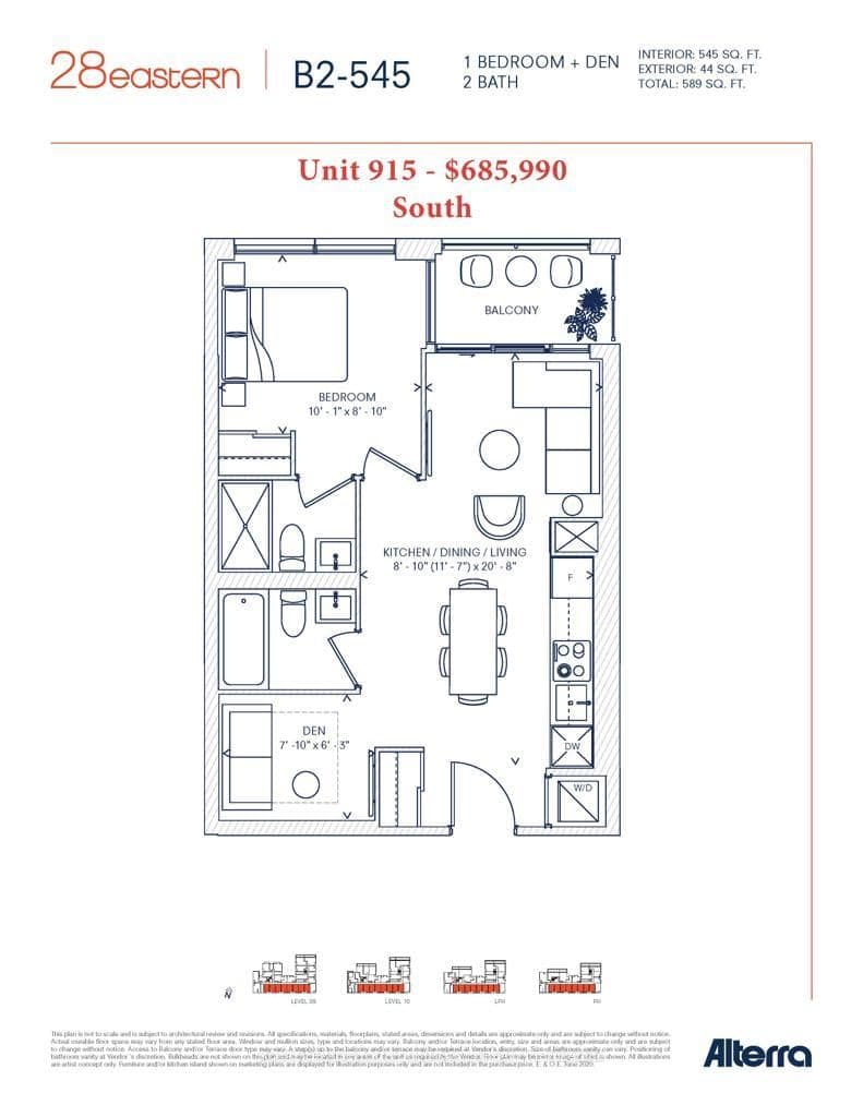 28 Eastern Avenue, Unit 915