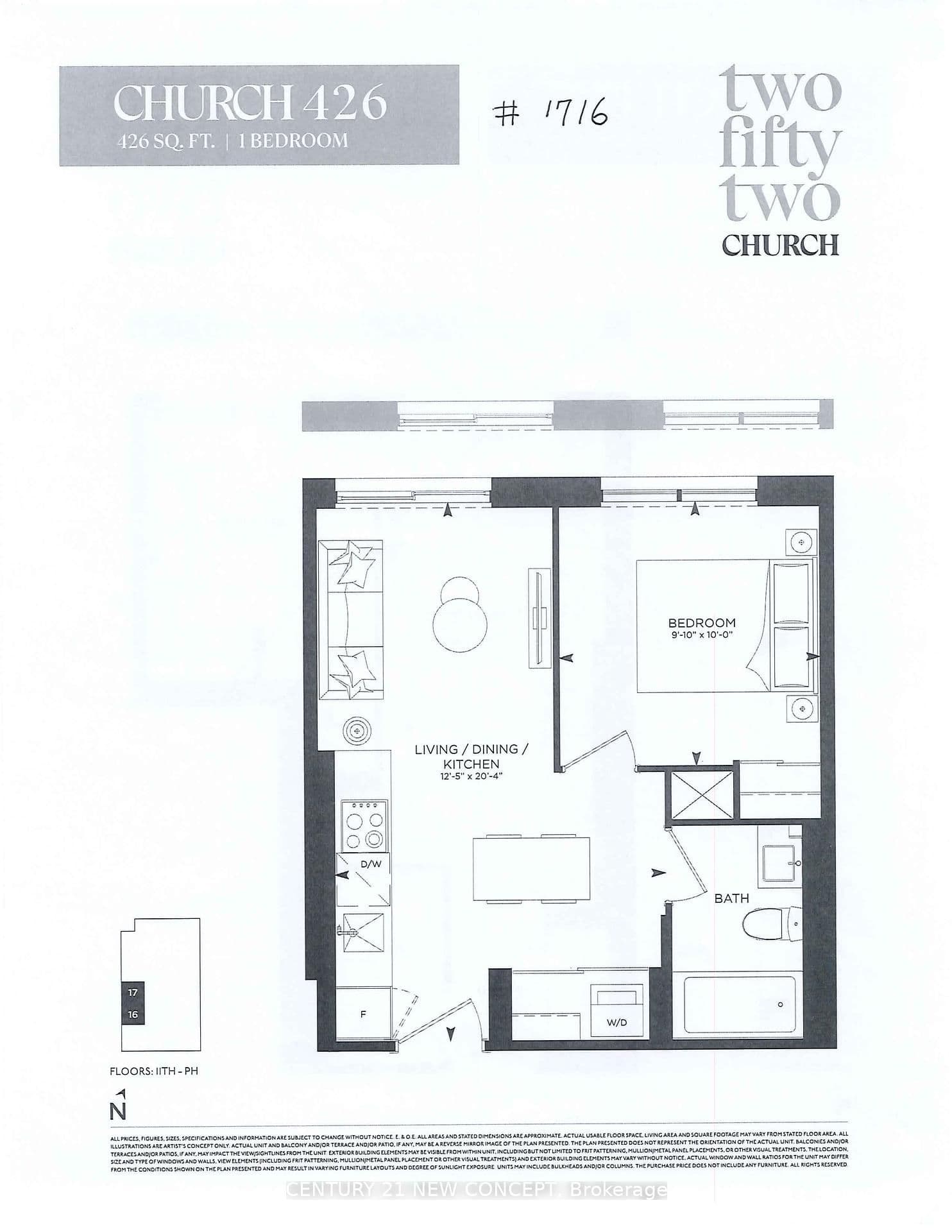 252 Church Street, Unit 1716