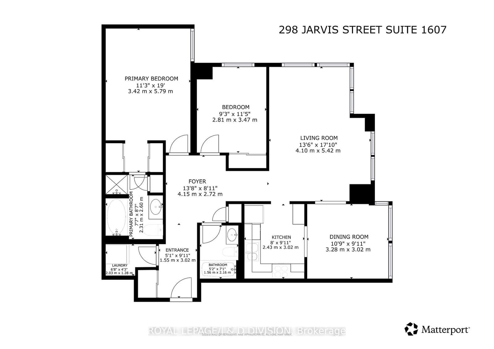 #1607 - 298 Jarvis Street
