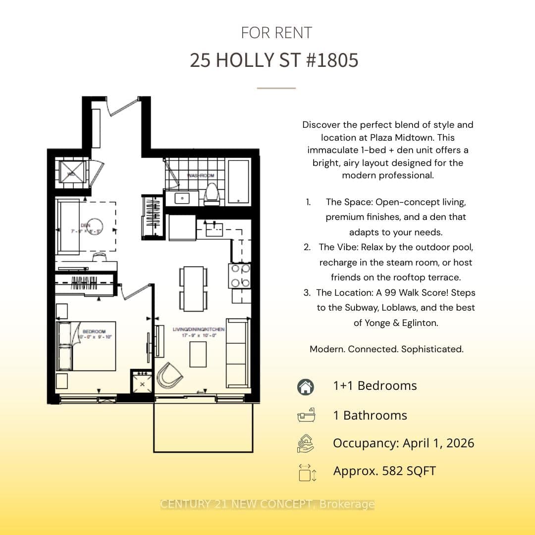 25 Holly Street, Unit 1805