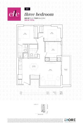 E1 floor plan