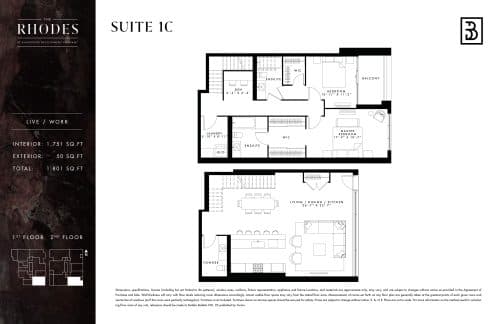 Suite 1C floor plan