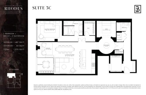Suite 3C floor plan