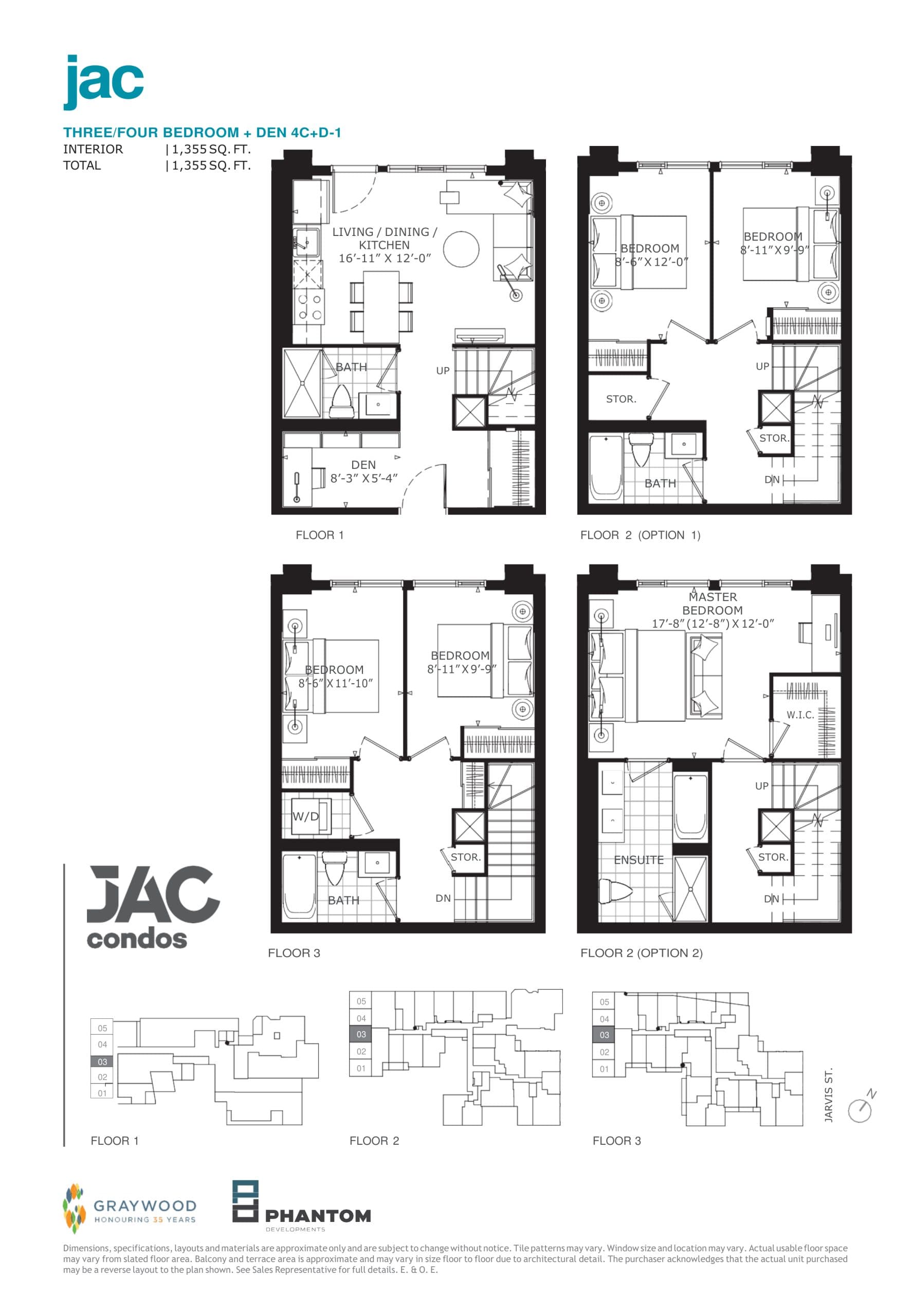 Jac Floor Plan at JAC Condos - 1355 sq.ft