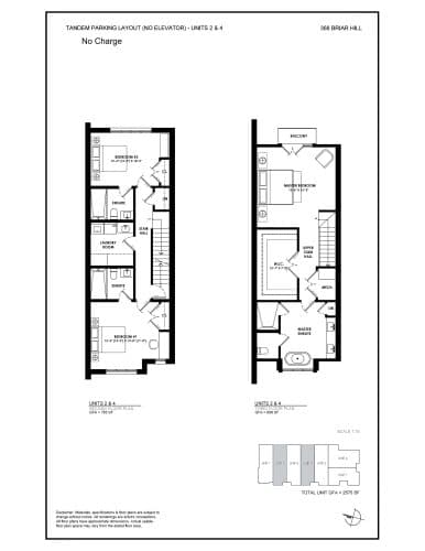 Ruby - Tandem Parking Layout (No Elevator) floor plan