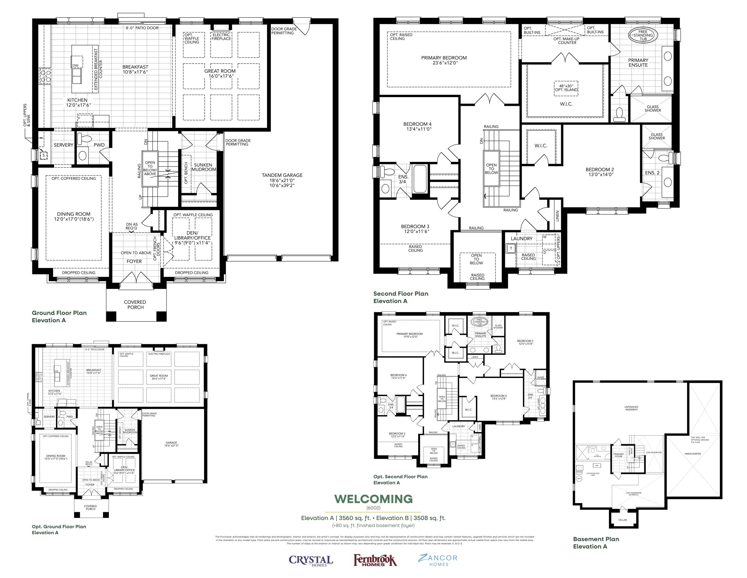 Welcoming Floor Plan at Hometown Hillsdale - 3508 sq.ft