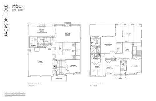 Jackson Hole 54-05 Elevation D floor plan
