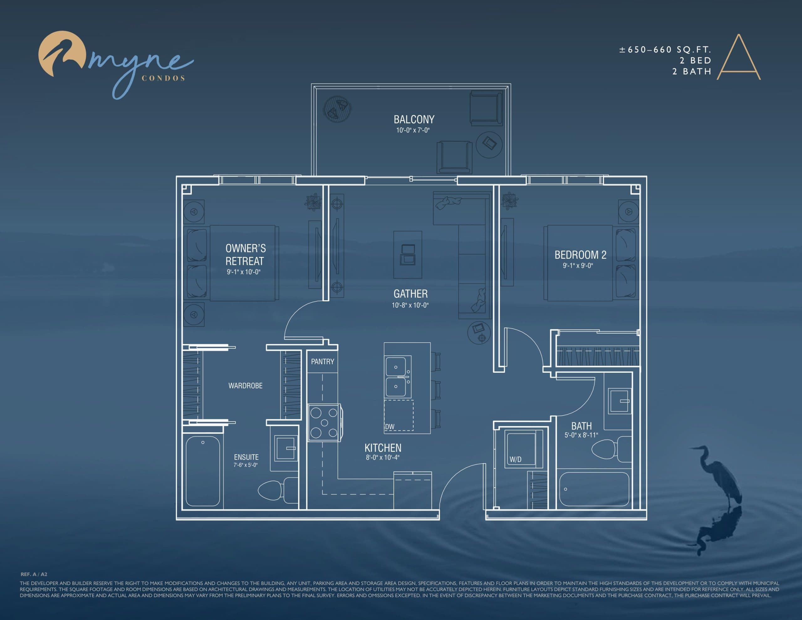A Floor Plan at Myne Condos - 660 sq.ft