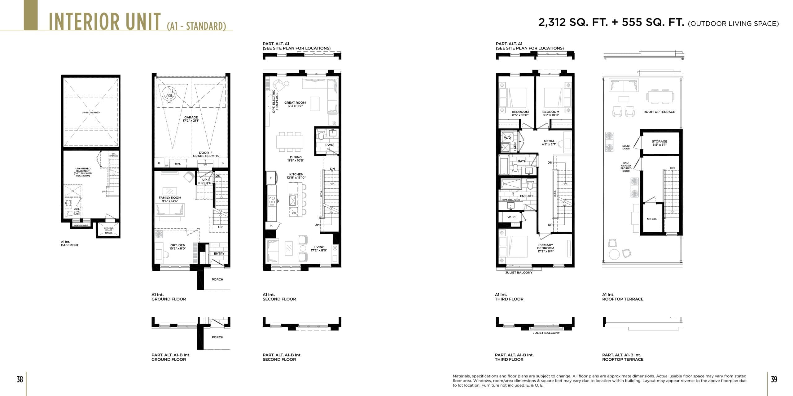 Interior Unit - Standard Floor Plan at Qui Modern Towns Phase 2 - 2312 sq.ft