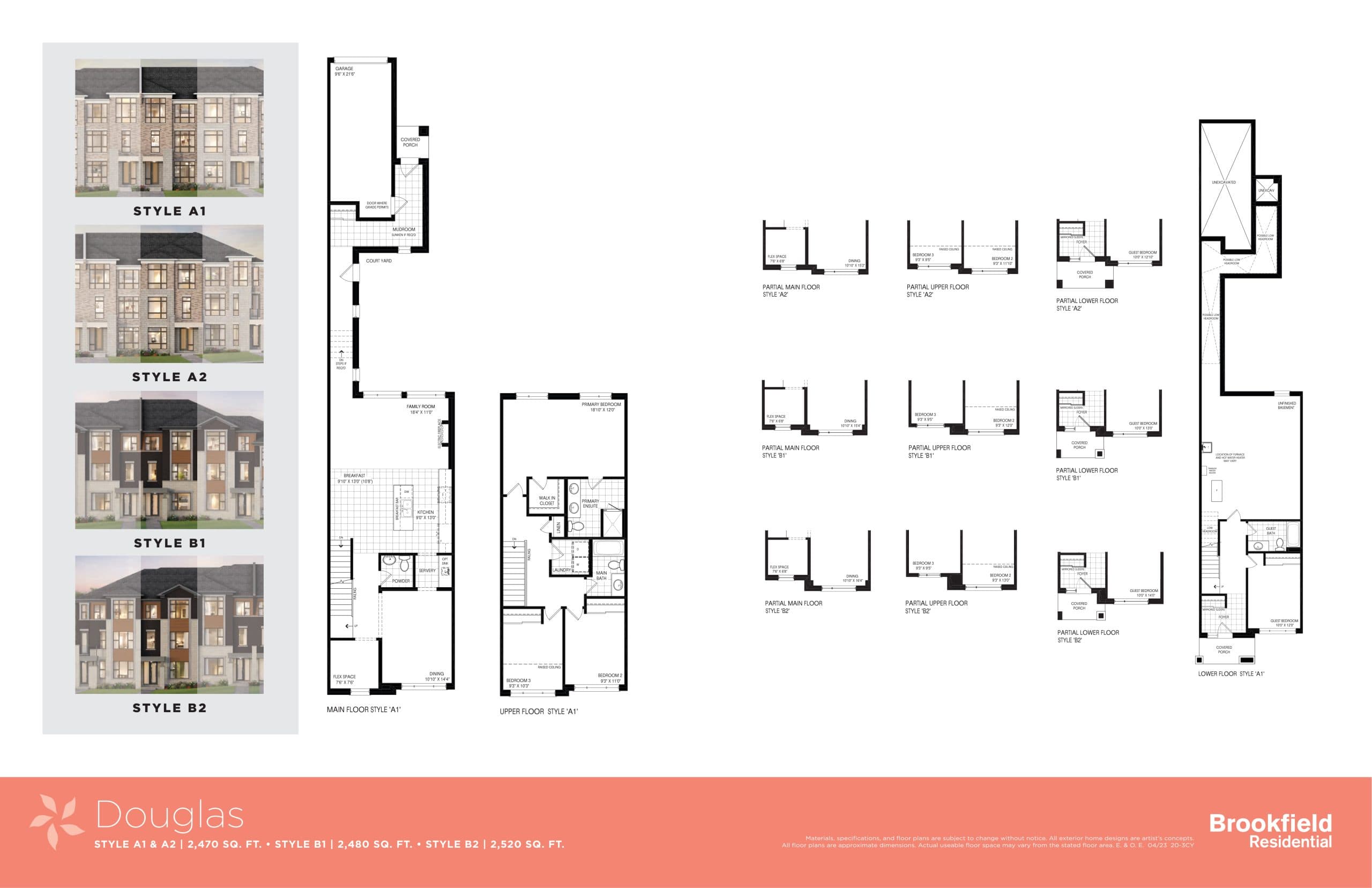 Douglas Floor Plan at New Seaton by Brookfield - 2470 sq.ft