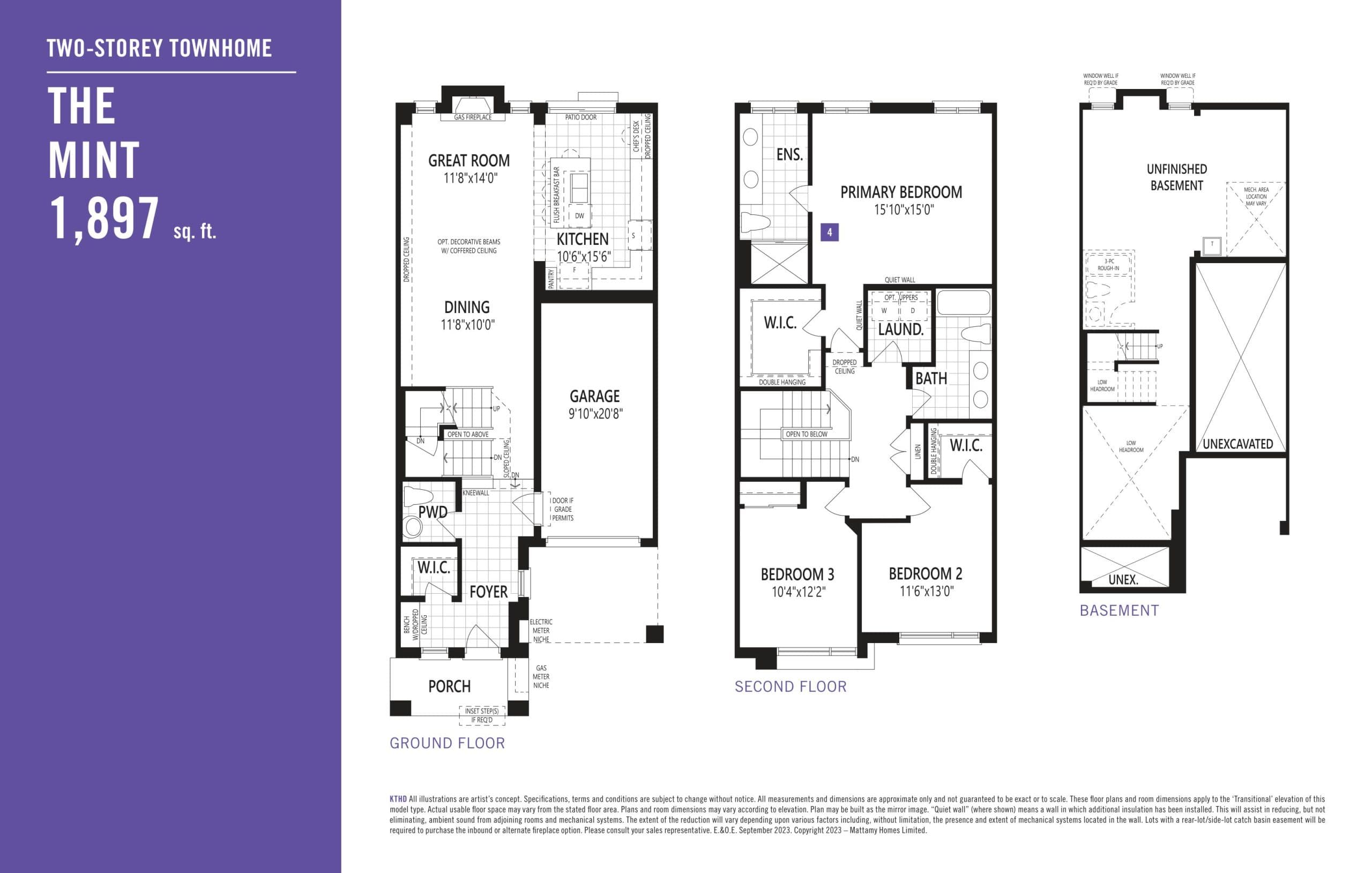 The Mint Floor Plan at Hawthorne East Village Phase 5 - 1897 sq.ft