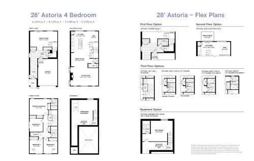28' Astoria (4 Bedroom with Flex Plans) floor plan