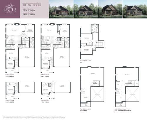 The Ableforth Elevations A & B (The Bungalow Collection) floor plan