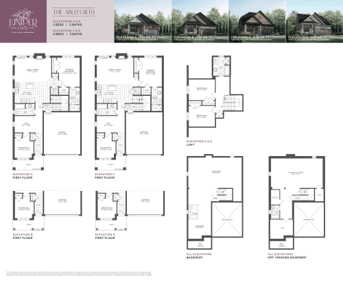 The Ableforth Elevations C & D (The Bungalow Collection) floor plan