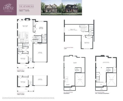 The Hendricks Elevations A & B (The Bungalow Collection) floor plan