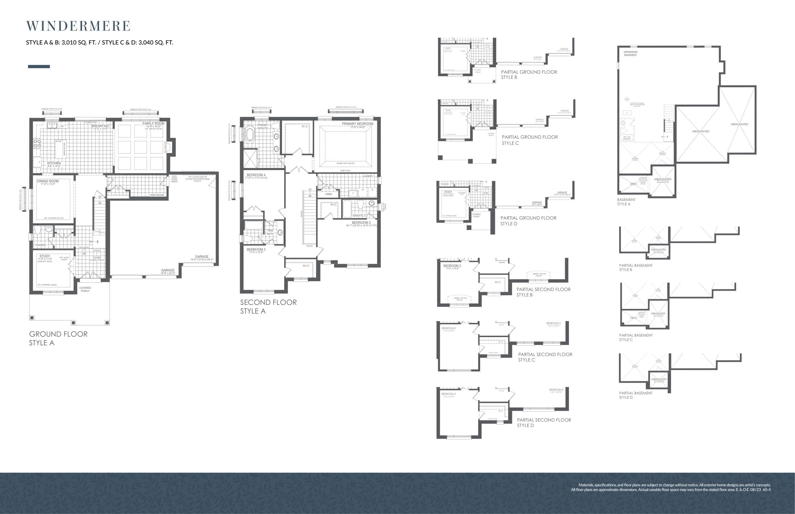 Windermere Floor Plan at Heartland by Brookfield Residential - 3040 sq.ft