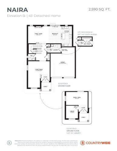 Naira - Elevation B floor plan