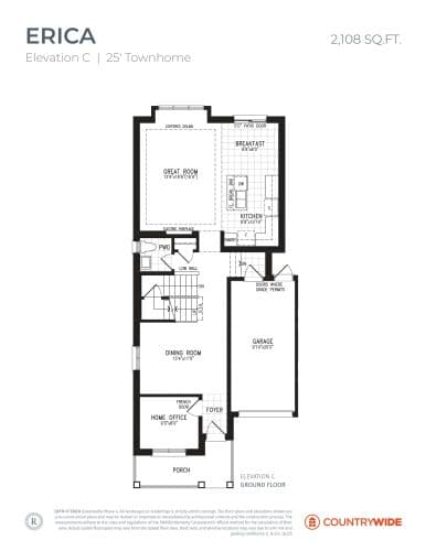 Erica - Elevation C floor plan