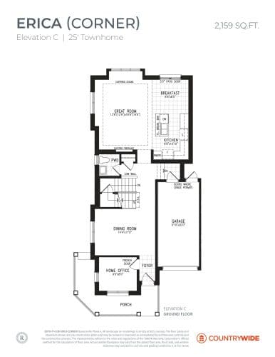 Erica (Corner) - Elevation C floor plan