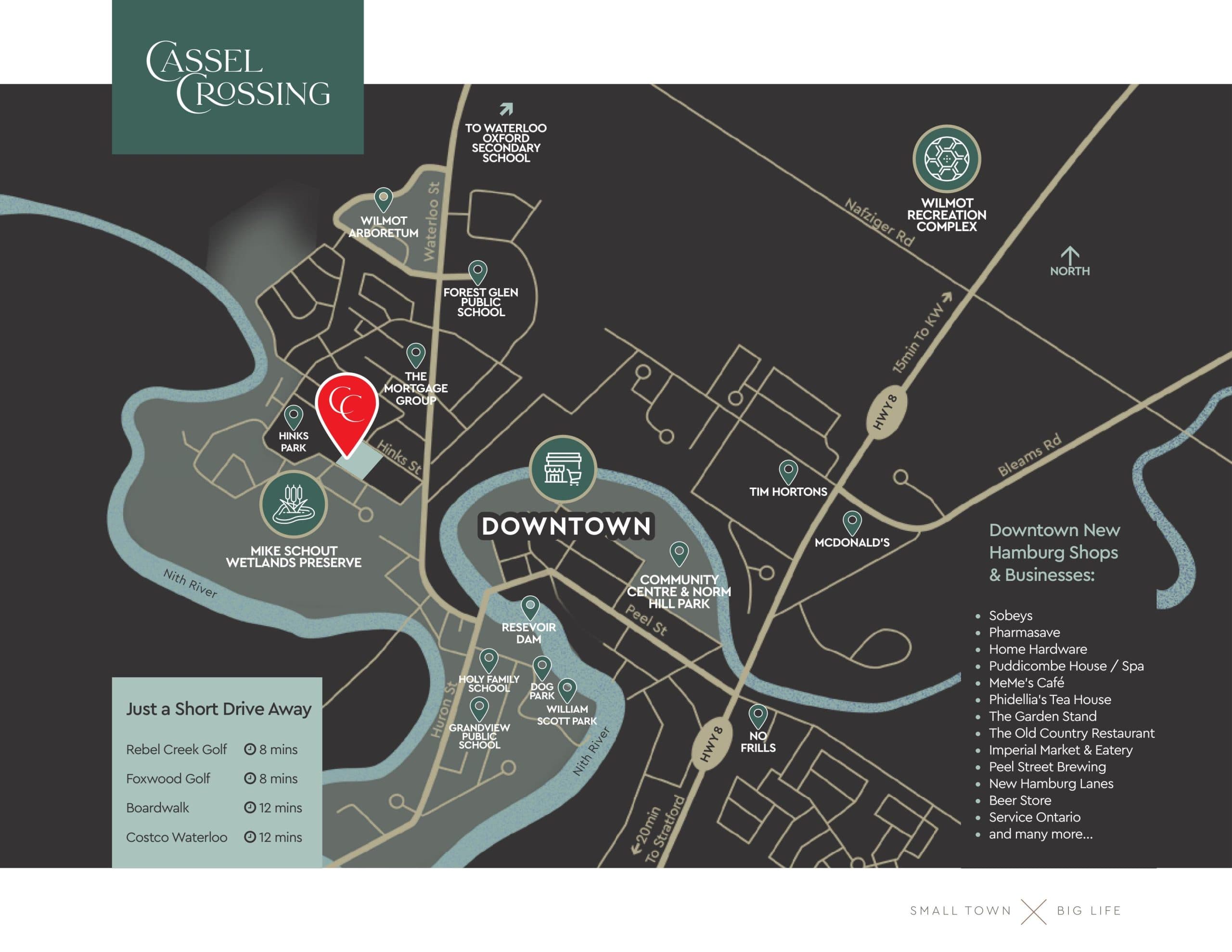 The Preserve Floor Plan at Cassel Crossing Towns - 1545 sq.ft