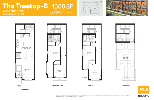 The Treetop-B South End Unit floor plan
