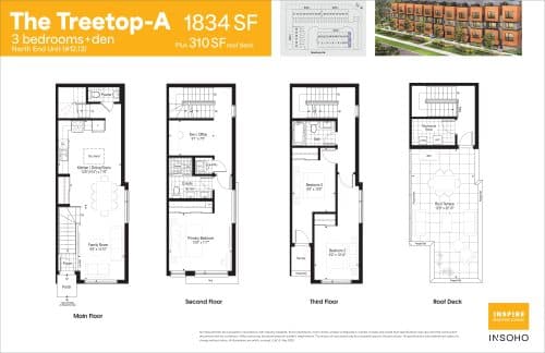 The Treetop-A North End Unit floor plan