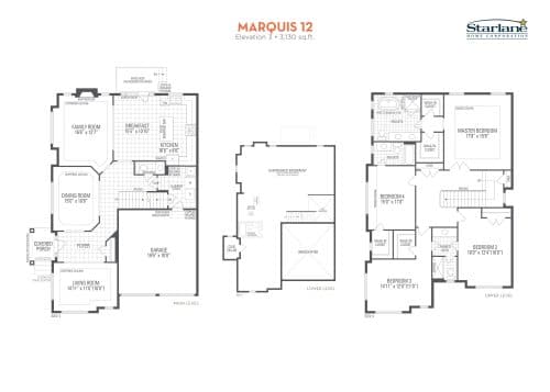 Marquis 12 Elevation 3 floor plan