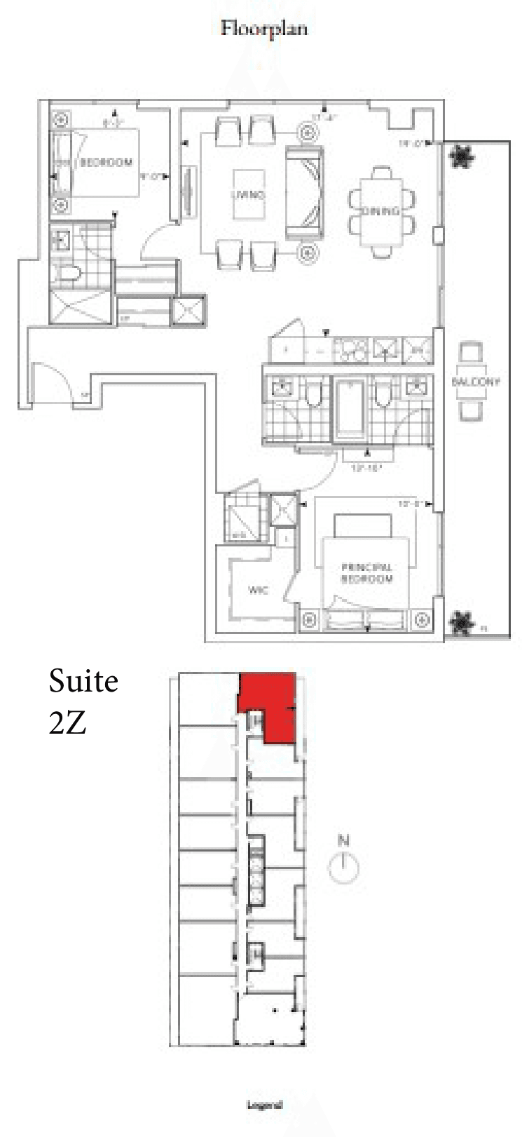 Suite 2Z (613) Floor Plan at MRKT Alexandra Park Condos - 992 sq.ft