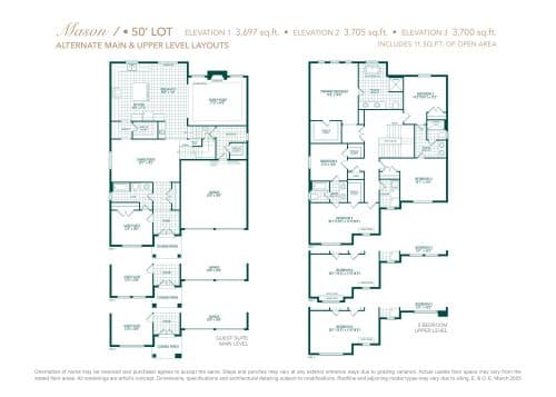 Mason 1 with Guest Suite floor plan