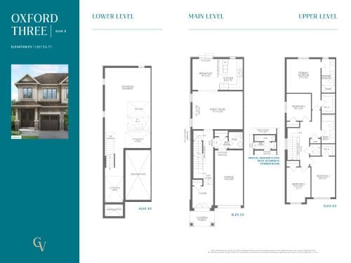 Oxford Three - Elevation E floor plan
