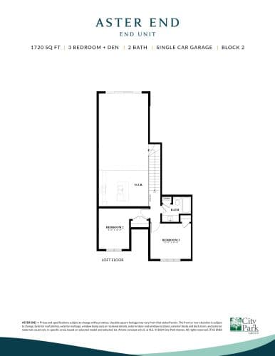 Aster End - Loft Floor floor plan