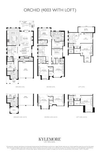 Orchid (4003) Elev. A-B with Loft floor plan