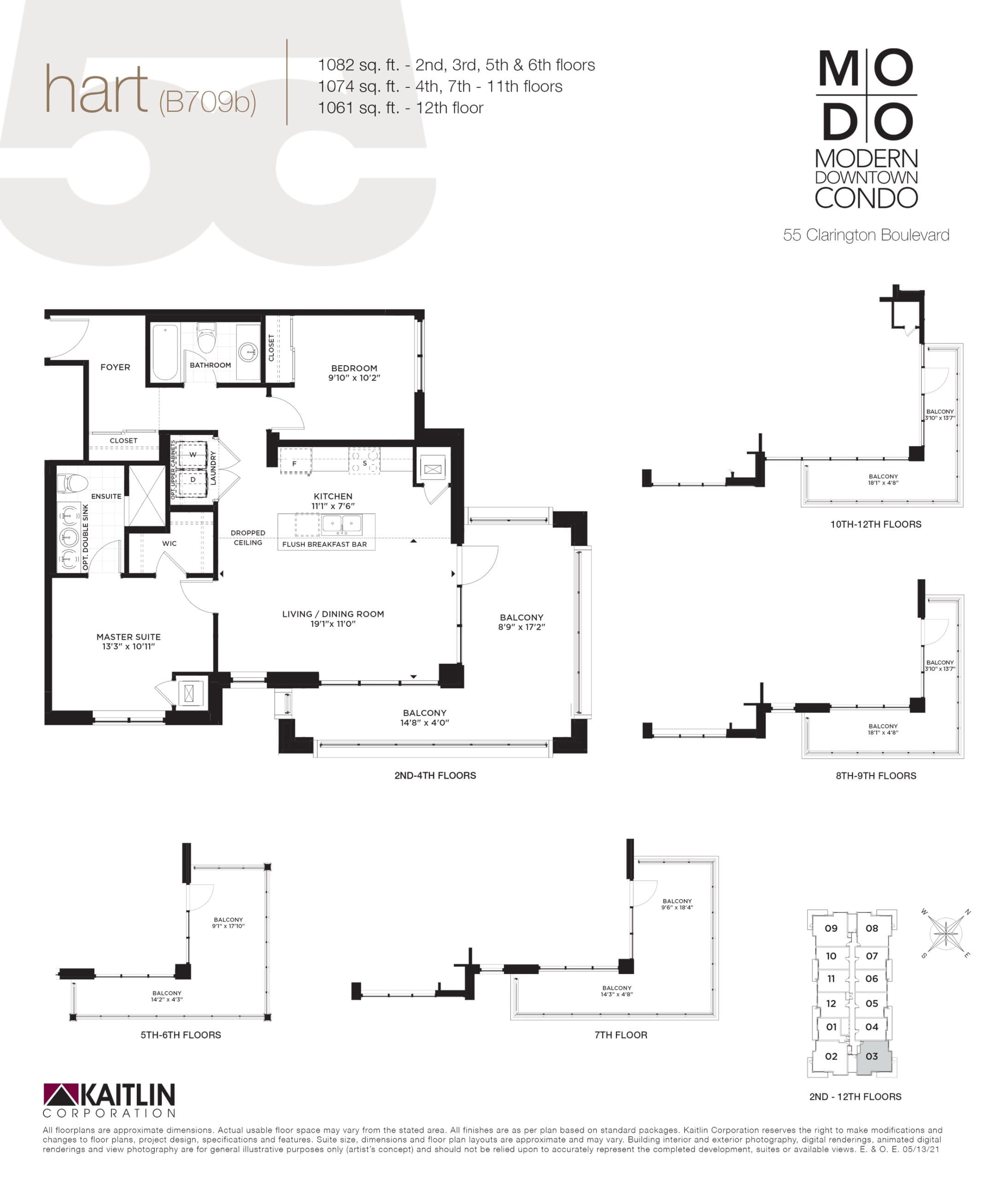Hart Floor Plan at MODO 55 - 1082 sq.ft