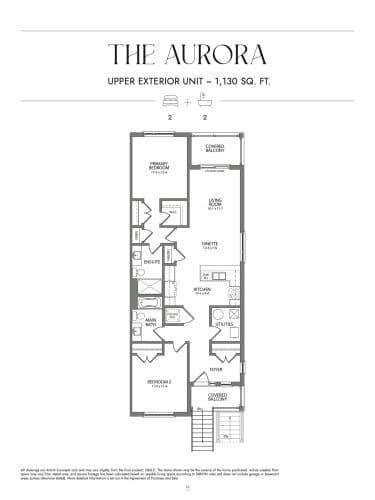 The Aurora (Upper Exterior) - Urban Collection floor plan