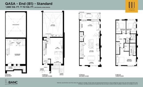 QASA - End (B1) - Standard floor plan