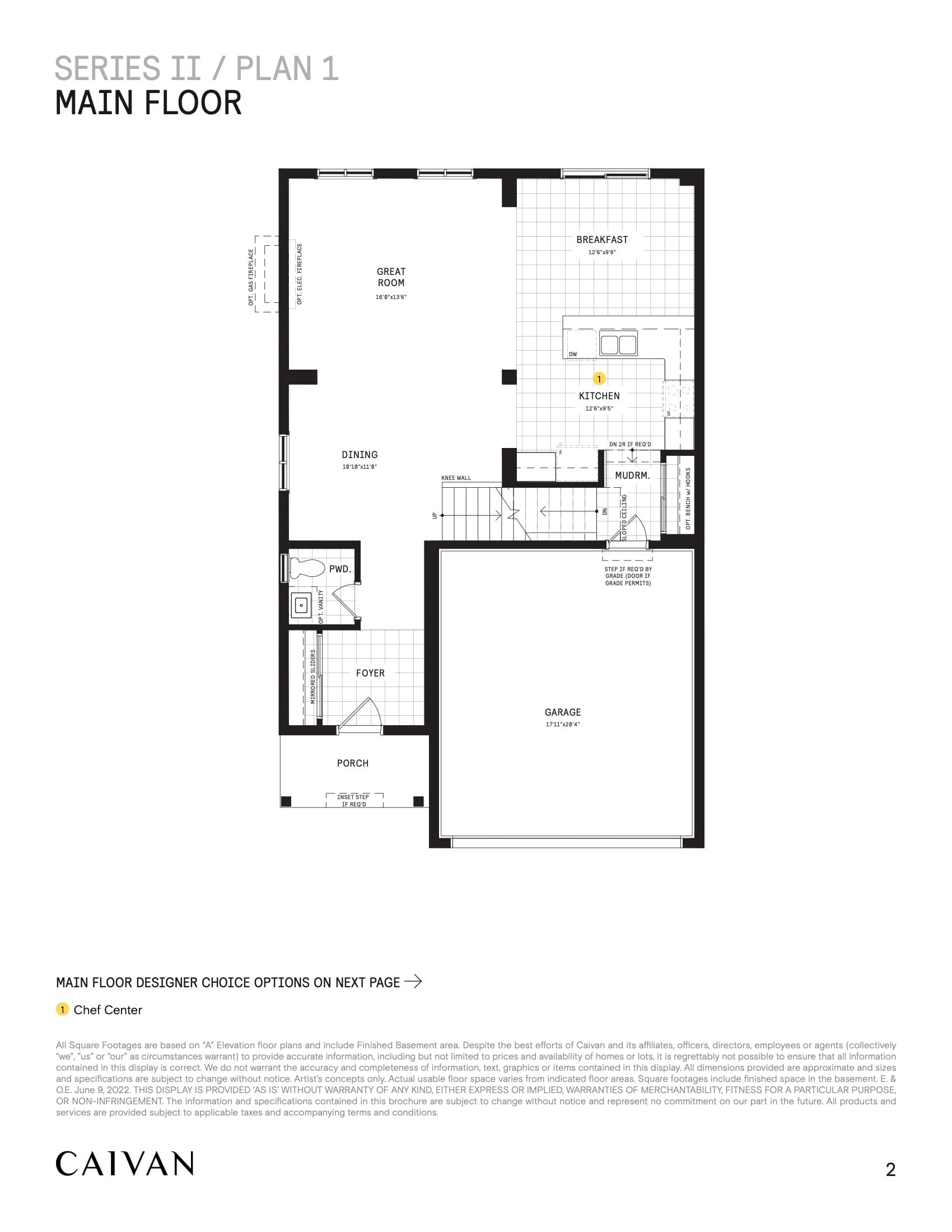 Series II / Plan 1 Floor Plan at Fox Run Homes - 2680 sq.ft