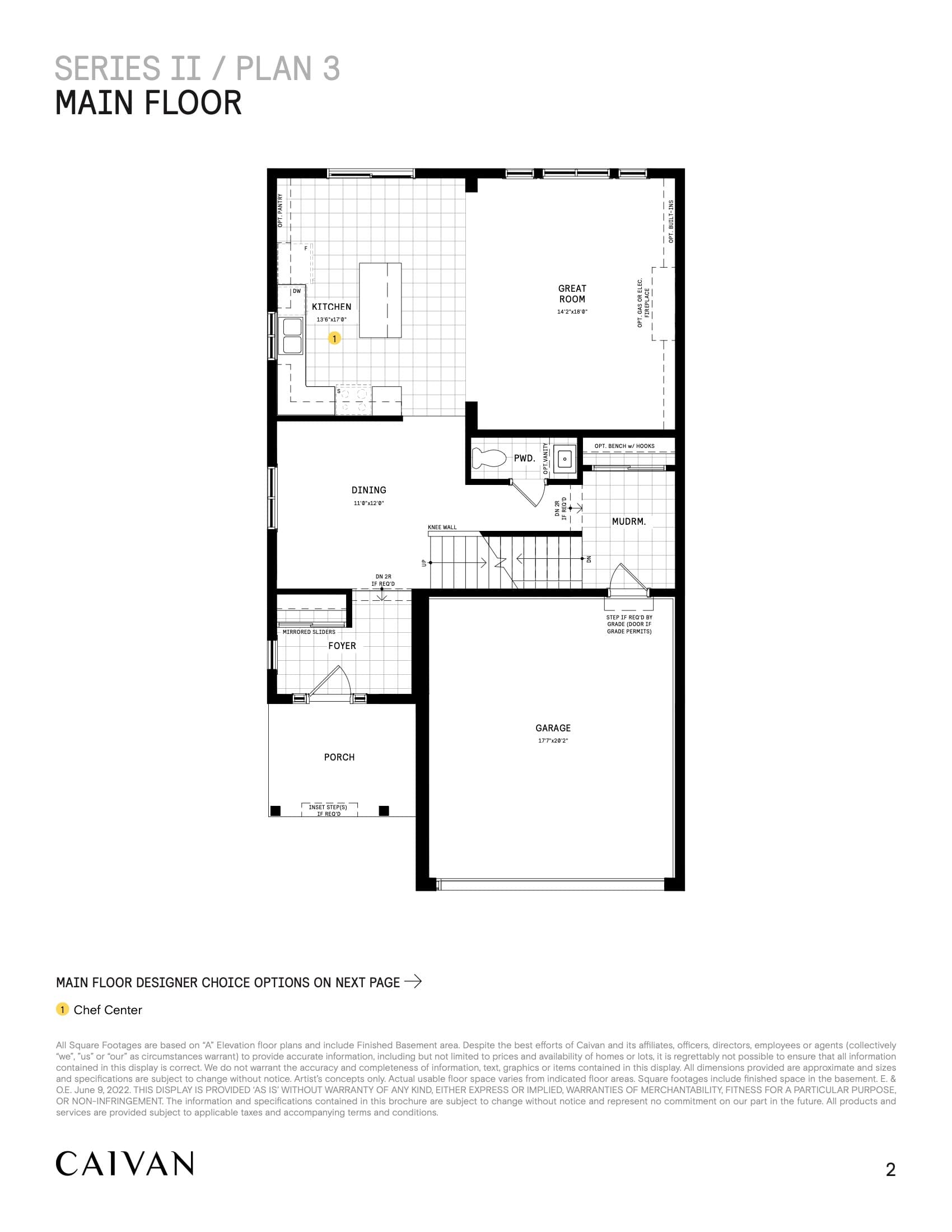 Series II / Plan 3 Floor Plan at Fox Run Homes - 3027 sq.ft