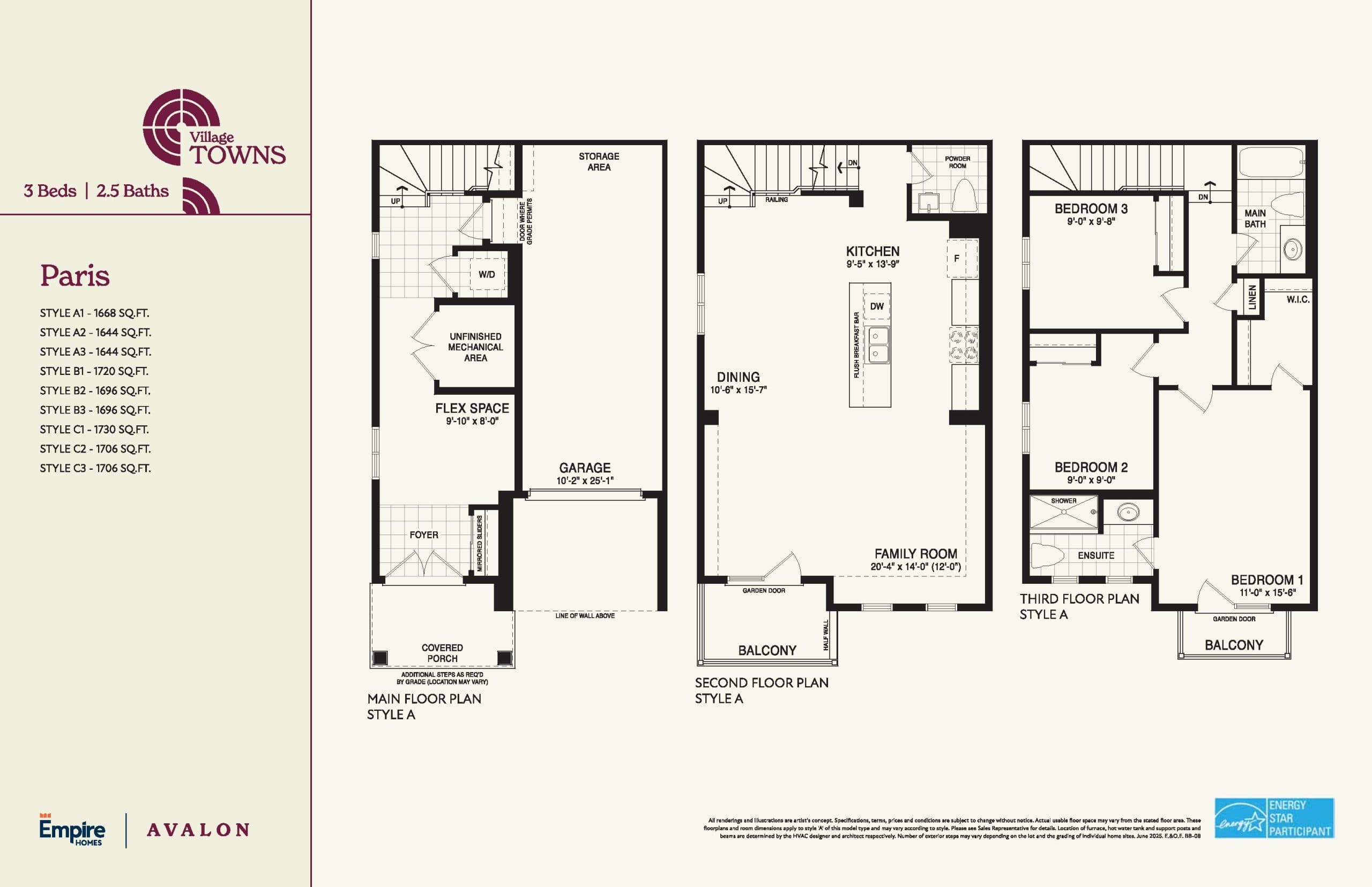 Paris 26 Floor Plan at Empire Avalon Gateway Phase 2 - 1730 sq.ft