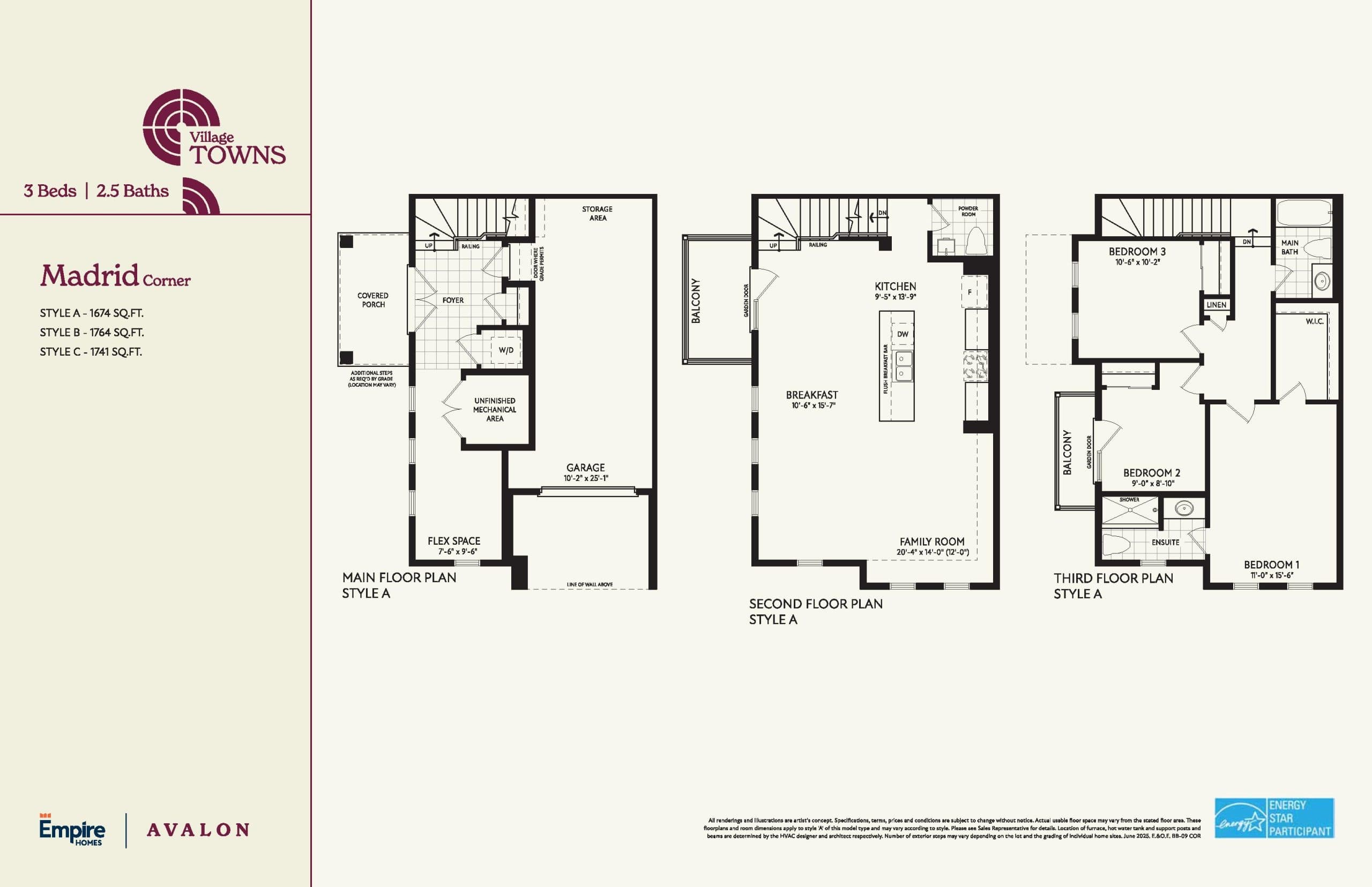 Madrid Corner 26 Floor Plan at Empire Avalon Gateway Phase 2 - 1764 sq.ft